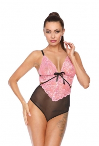 Боди &quot;Excellent Beauty&quot; черно-розовое, S/M