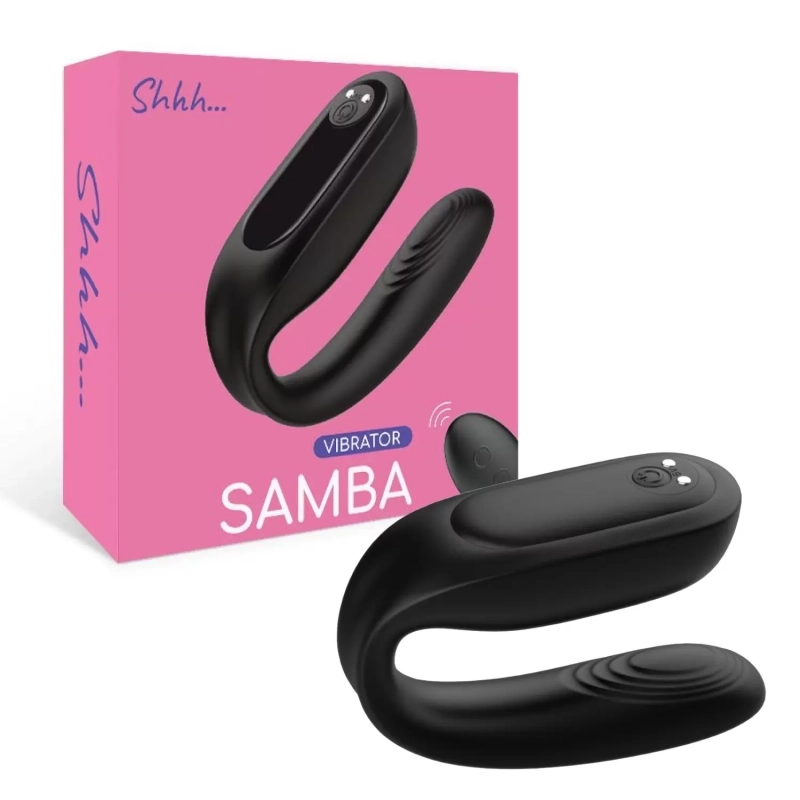 Вибратор для двоих &quot;Samba&quot; на дистанционном управлении, розовый 