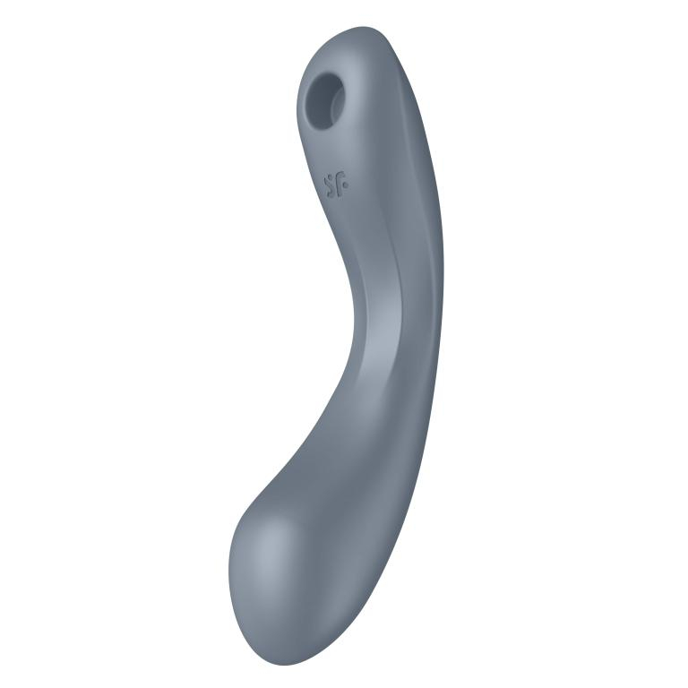 Стимулятор клитора-вибратор для точки G "Satisfyer Curvy Trinity 1" серый 