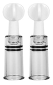 Винтовые помпы на соски и клитор "Erozon Nipple Pump S"  