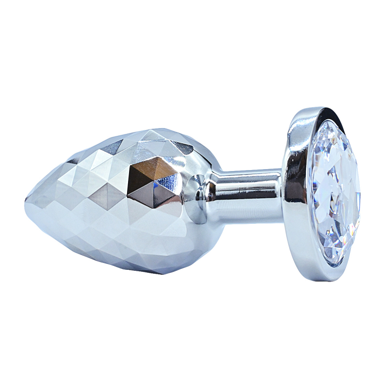 Пробка рельефная с кристаллом "Kanikule" серебро, S 