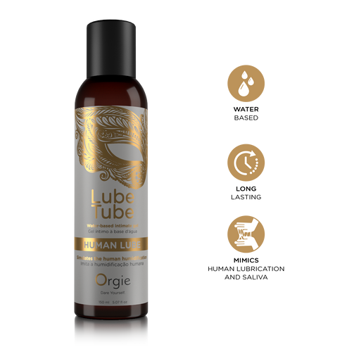 Гель на водной основе "Orgie Lube Tube Human Lube" имитация естественной смазки, 150ml 